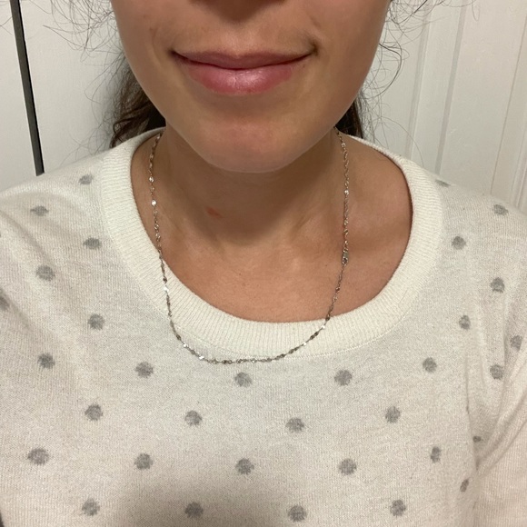 Beautiful 14 KT white gold necklace - Picture 4 of 5